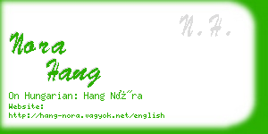 nora hang business card